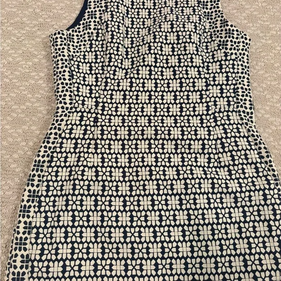 Banana Republic Navy and White Patterned Mini Dress - Picture 6 of 16